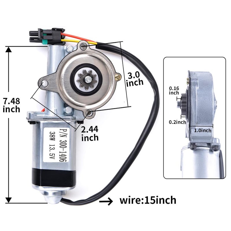 CNRAQR 300-1406 RV Step Motor Compatible 1820124 369506 SP-163669 SP-1636669 Motor for Kwikee、Lippert - Image 3